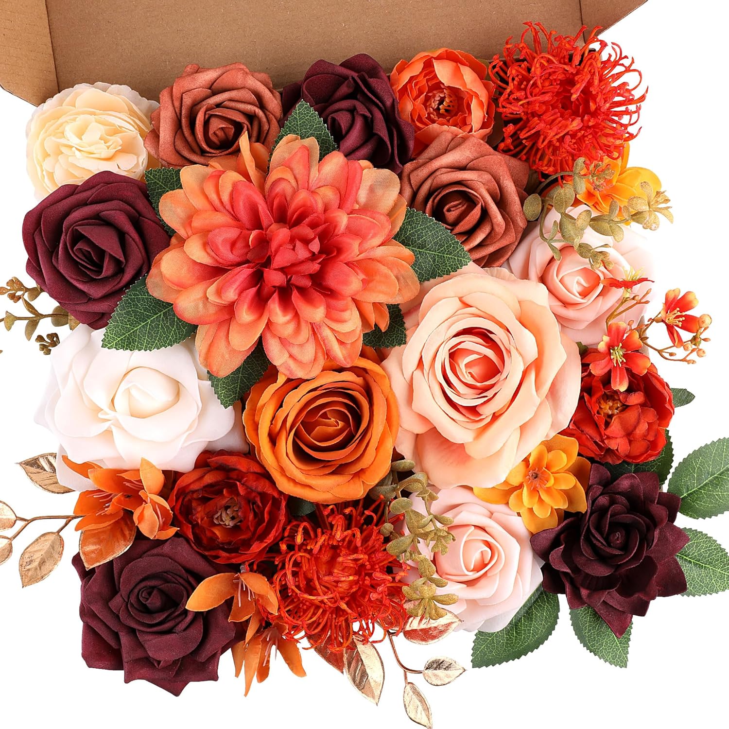 Beige Artificial Flowers — Terracotta