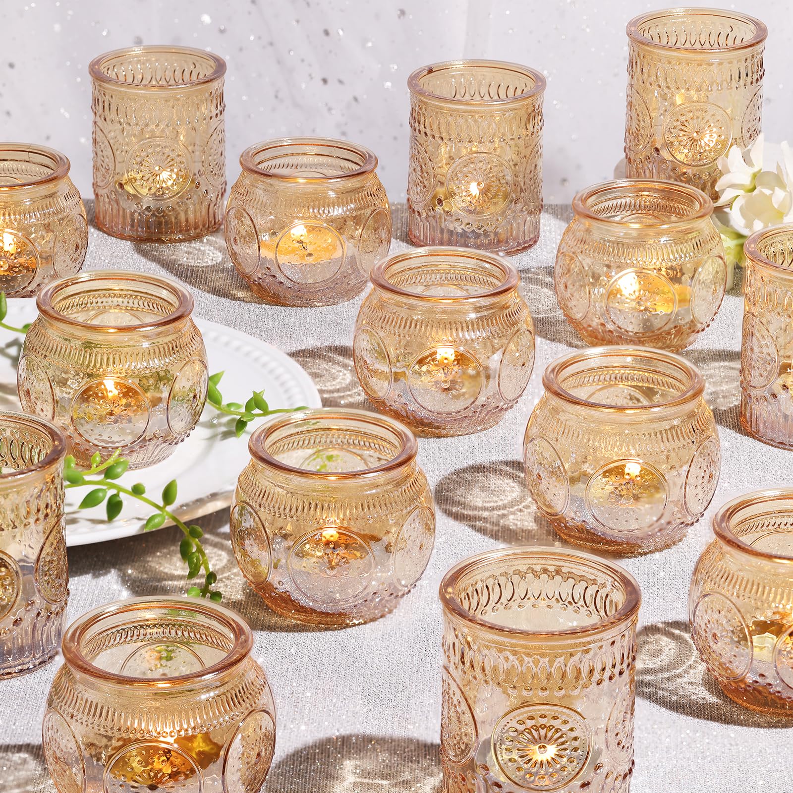 Vintage Boho Gold Candle