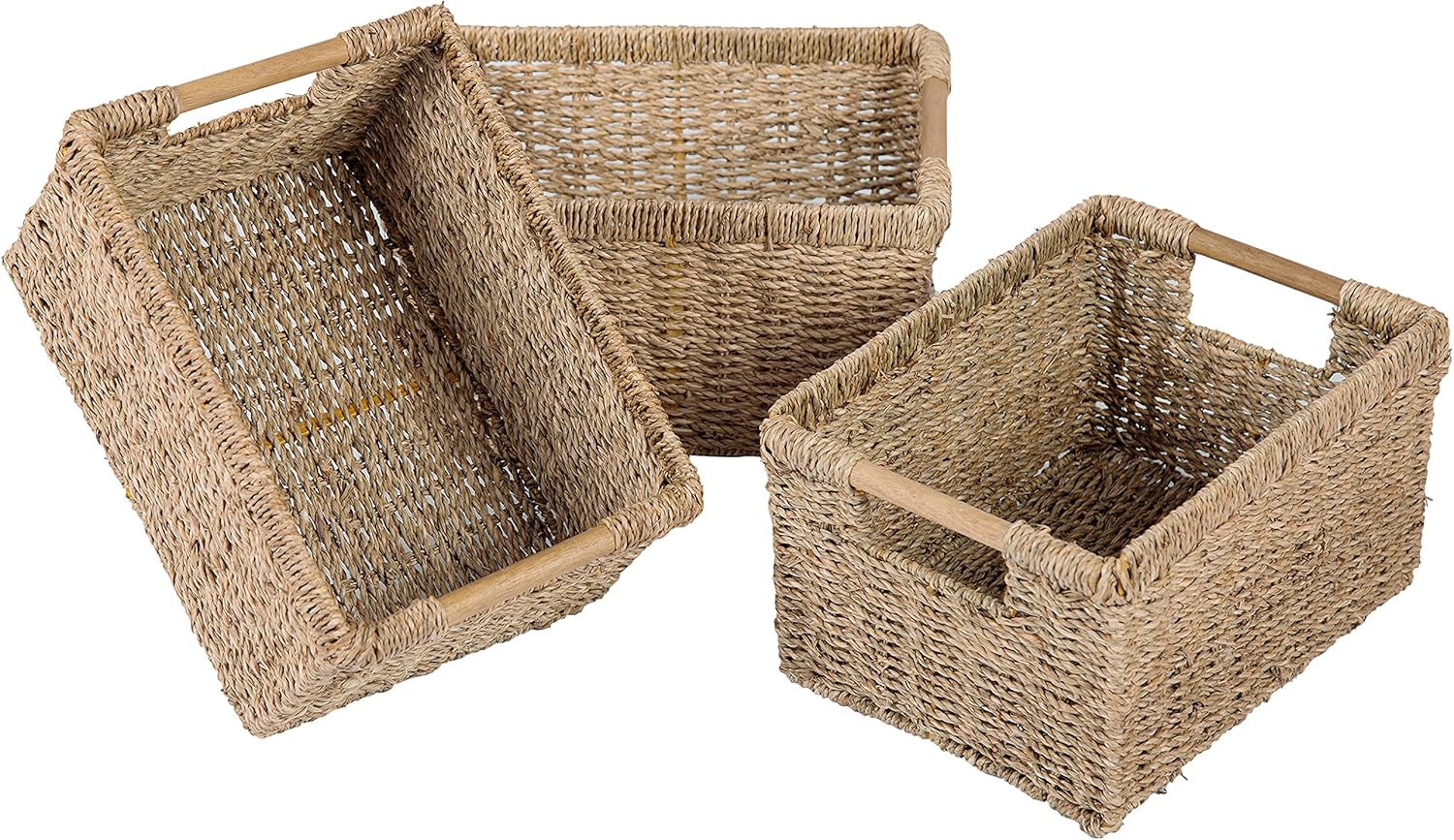 Rectangular Beige Basket — 14.5" — Beige" or "Natural