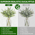 Farmhouse Glass Artificial Plant — 12" - View 3