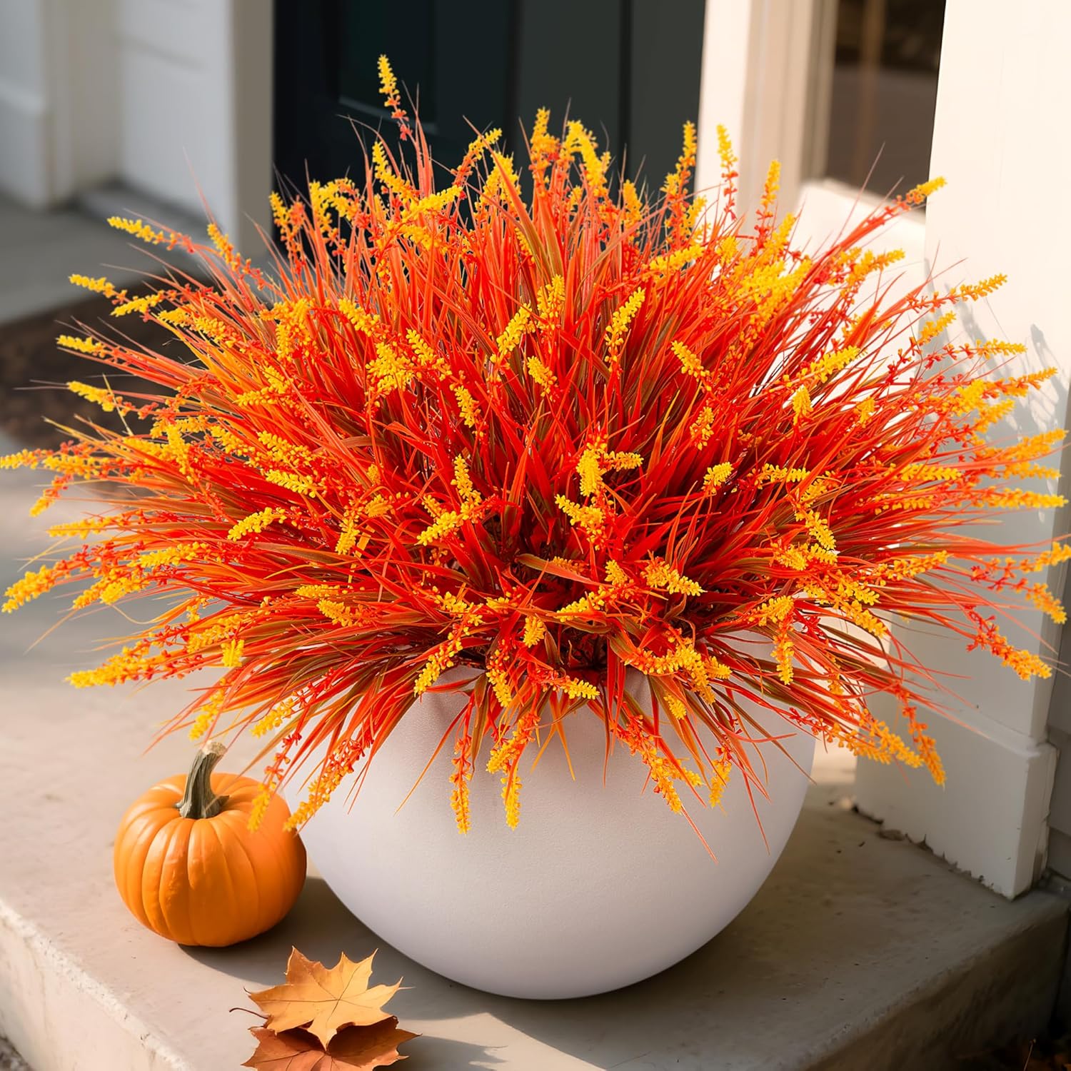Brown Faux Plant — Orange Brown