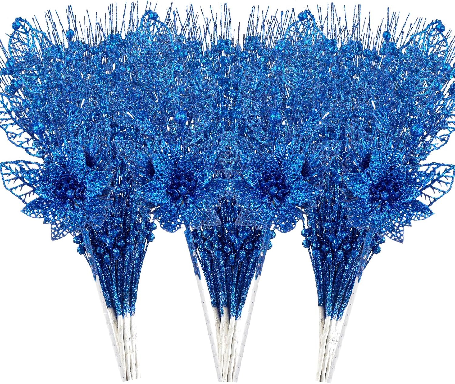 Black Artificial Flowers — Blue