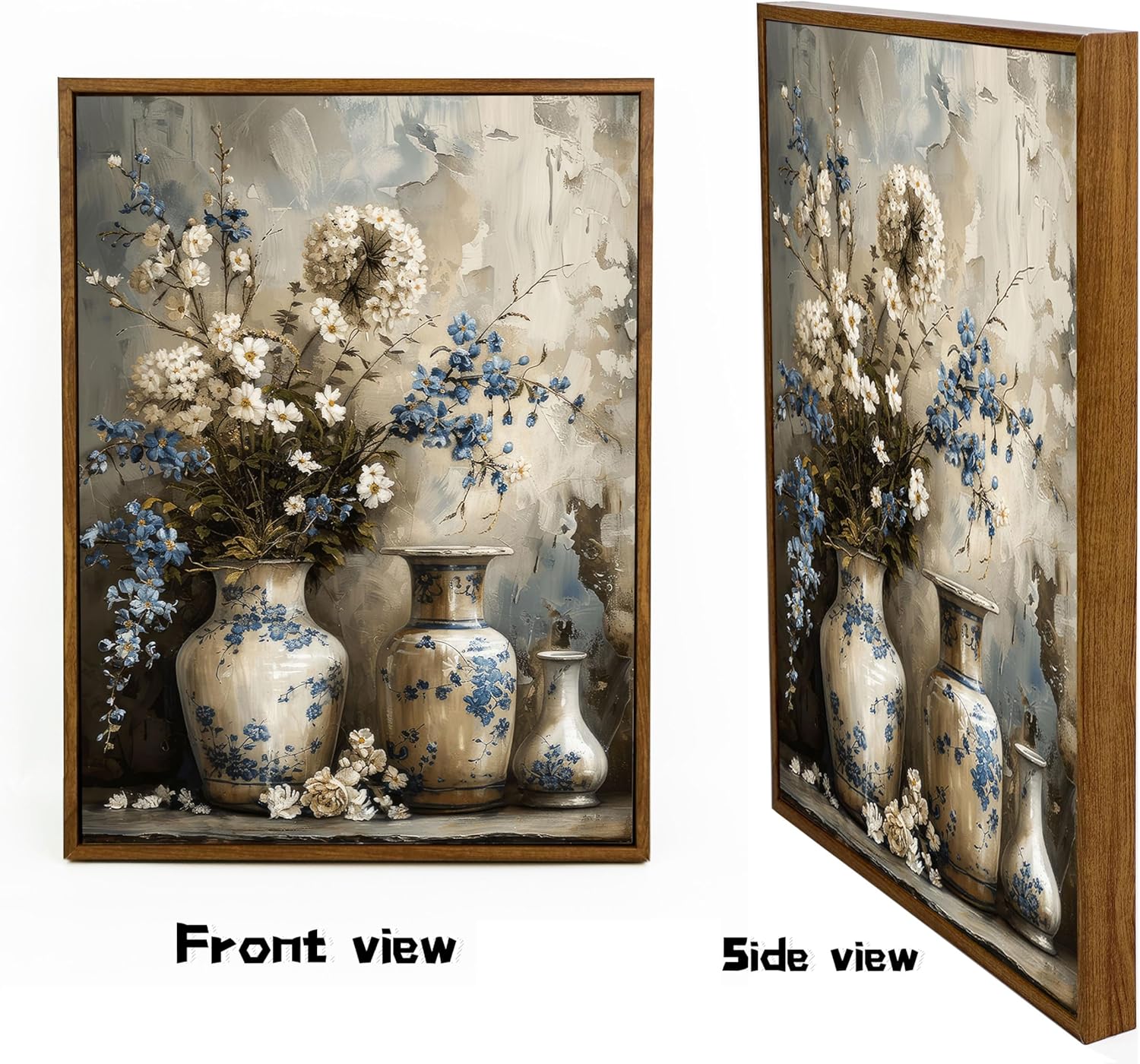 Framed Farmhouse Black Canvas Wall Art — 10" - View 3