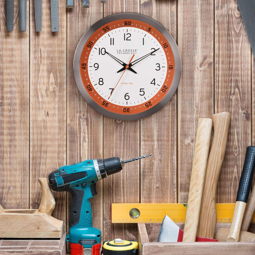 Mid-Century Black Wall Clock — 10" - View 9