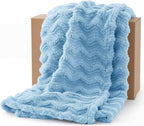 Beige Throw Pillow — 50" — Light Blue