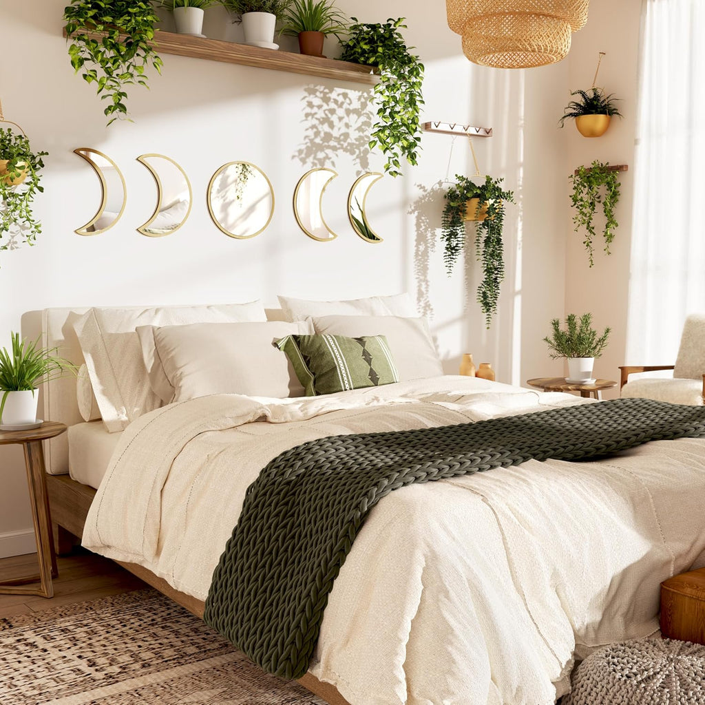Boho Black Wall Mirror — 10.4" - View 2