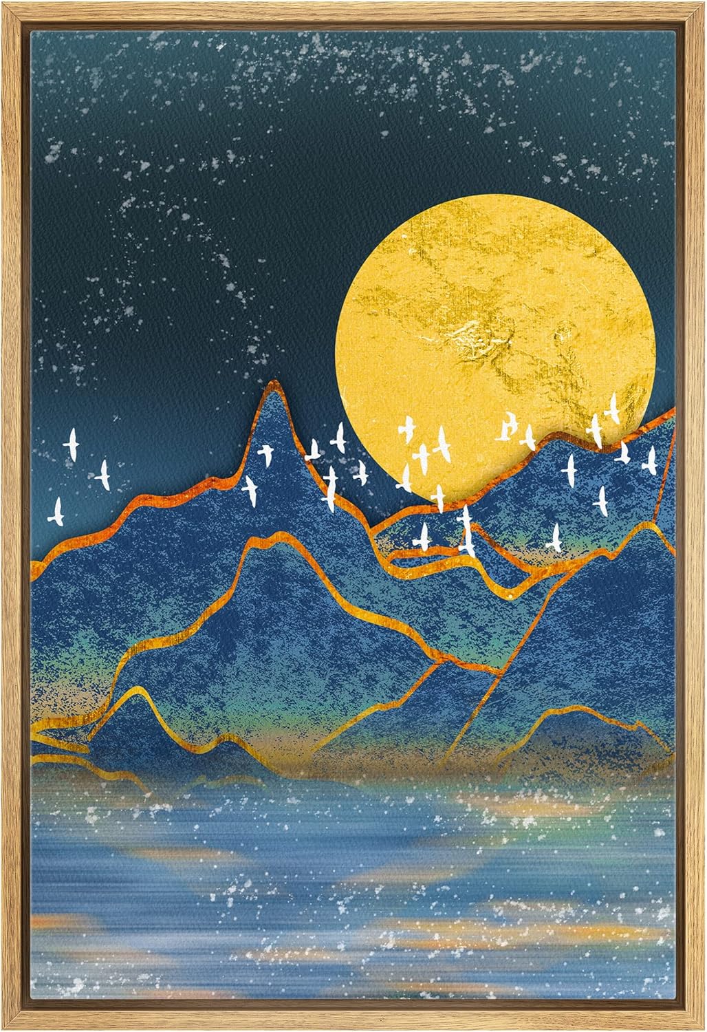 Framed Boho Grey Wall Art — 16" — 36"L x 24"W