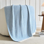 Knit Beige Throw Pillow — 50" - View 7