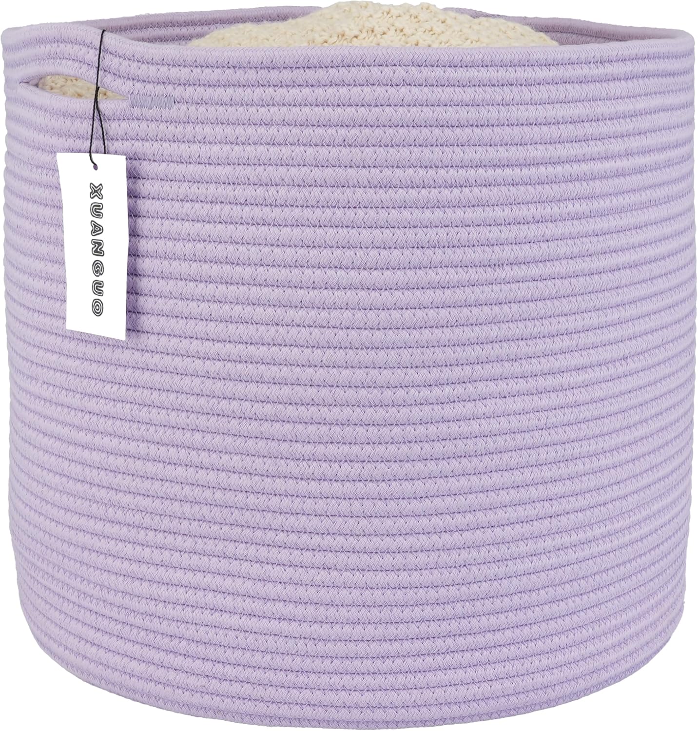 Round Boho Beige Throw Pillow — purple