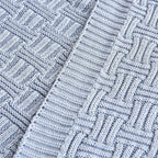 Knit Boho Beige Throw Pillow — 50" - View 8