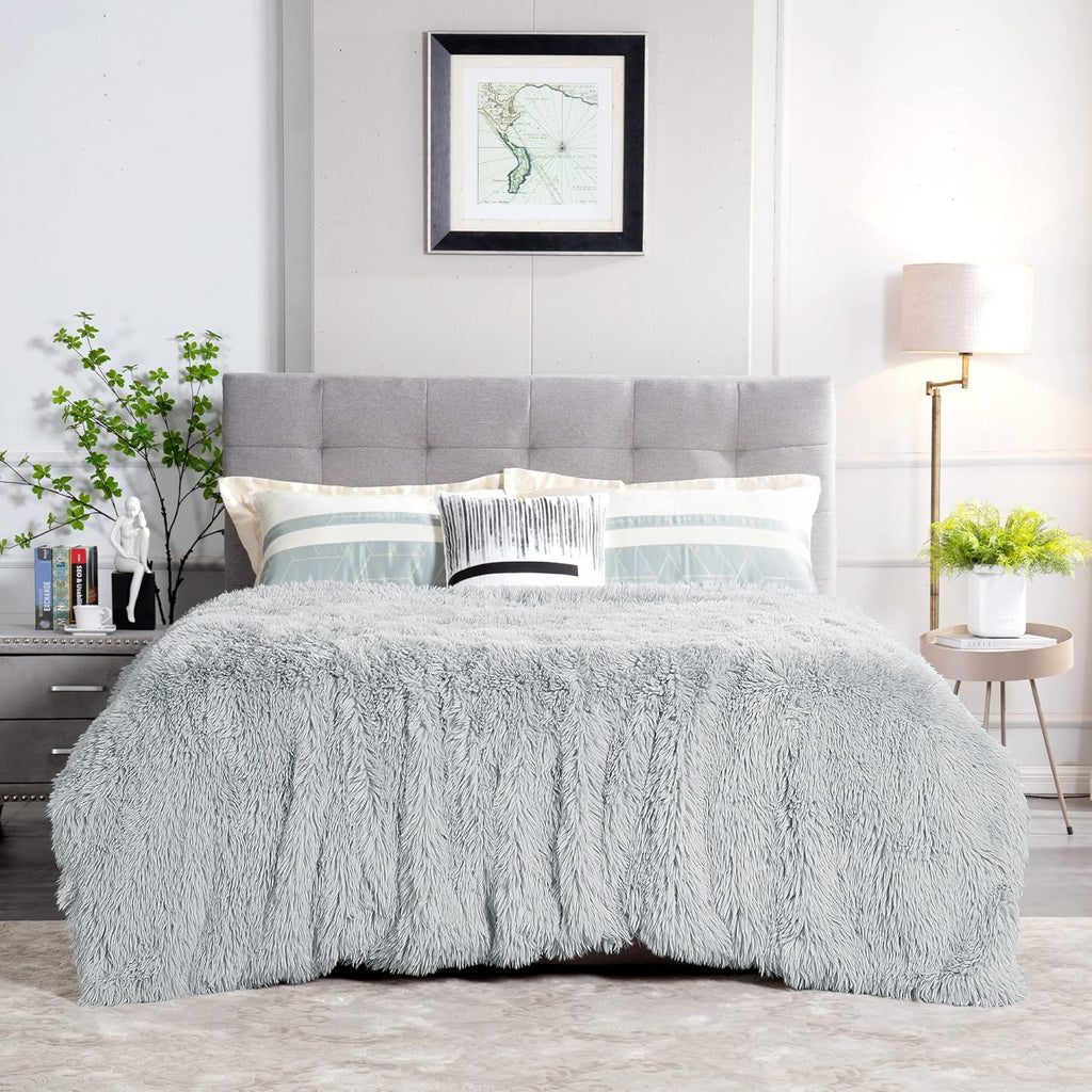 Luxe Black Throw Pillow — 2.8" — Grey