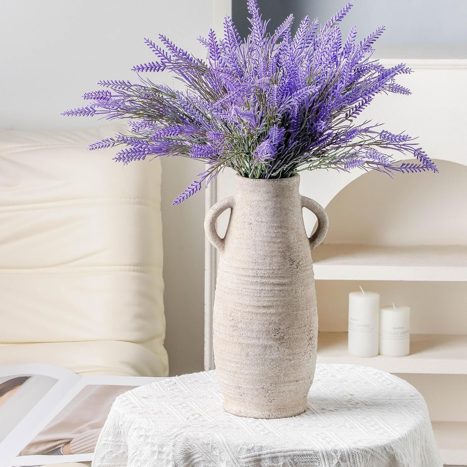 Boho Ceramic Flower Vase — 12" - View 3