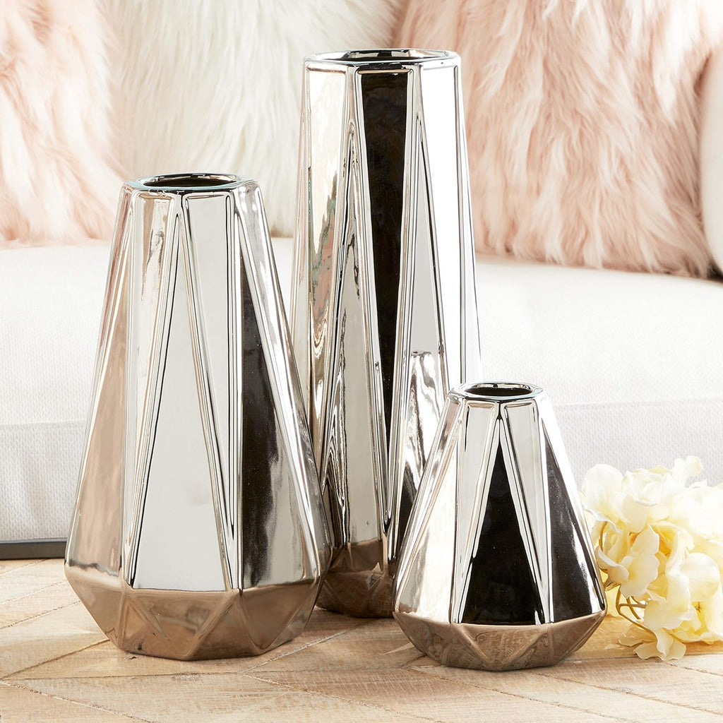 Modern Gold Flower Vase — 13" - View 2