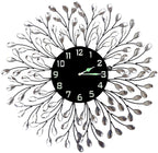 Luxe Black Wall Clock — 25"