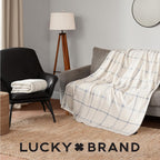 Beige Throw Pillow — 50" - View 7