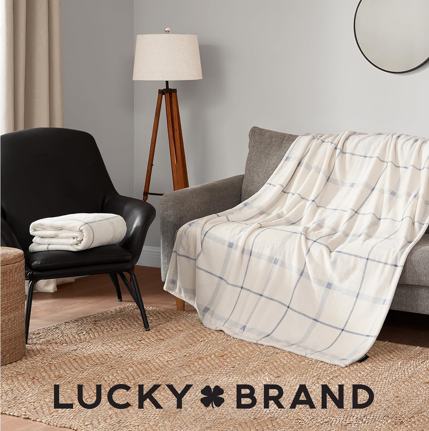 Beige Throw Pillow — 50" - View 7