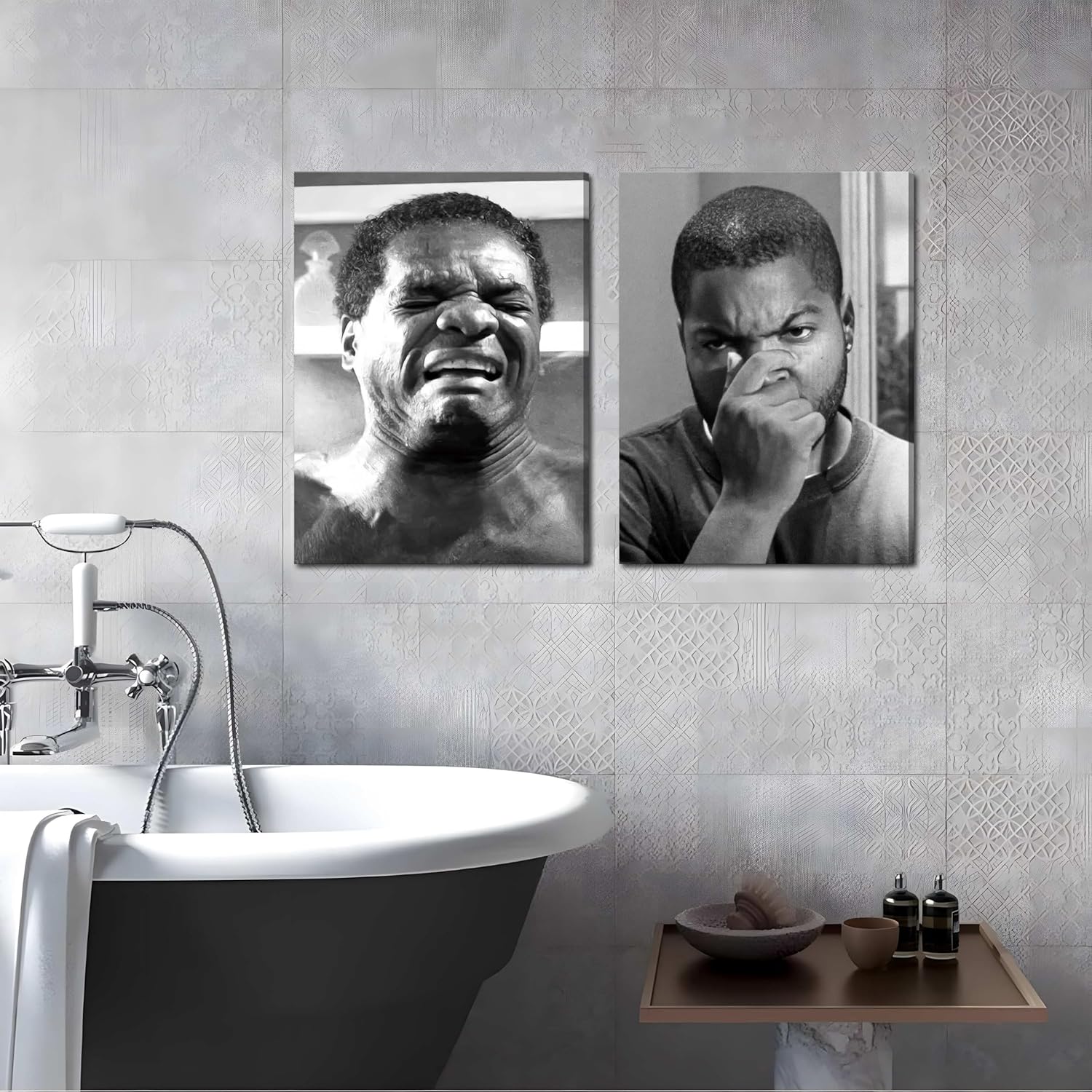 Framed Black Canvas Wall Art — 16" - View 2