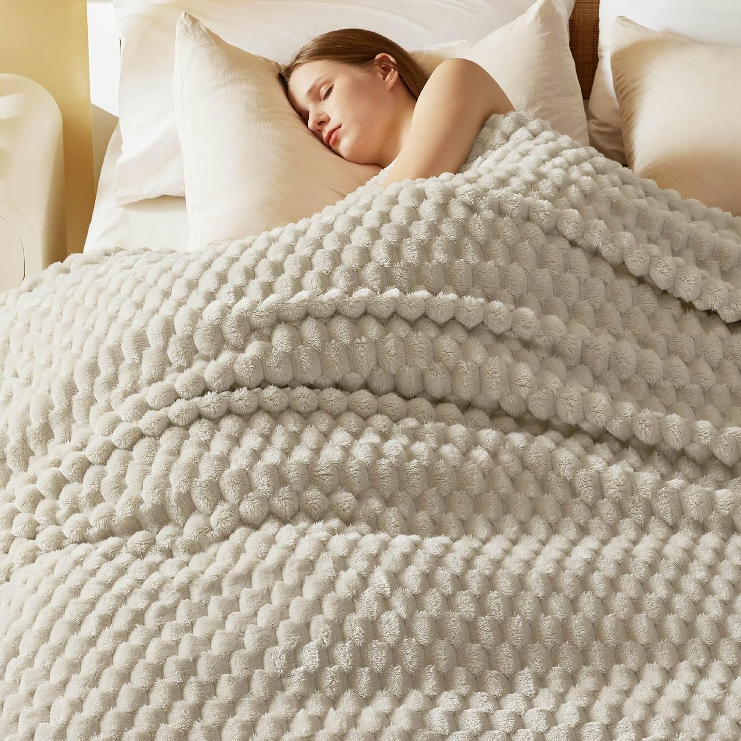 Beige Throw Pillow — 50" — 03 - Beige