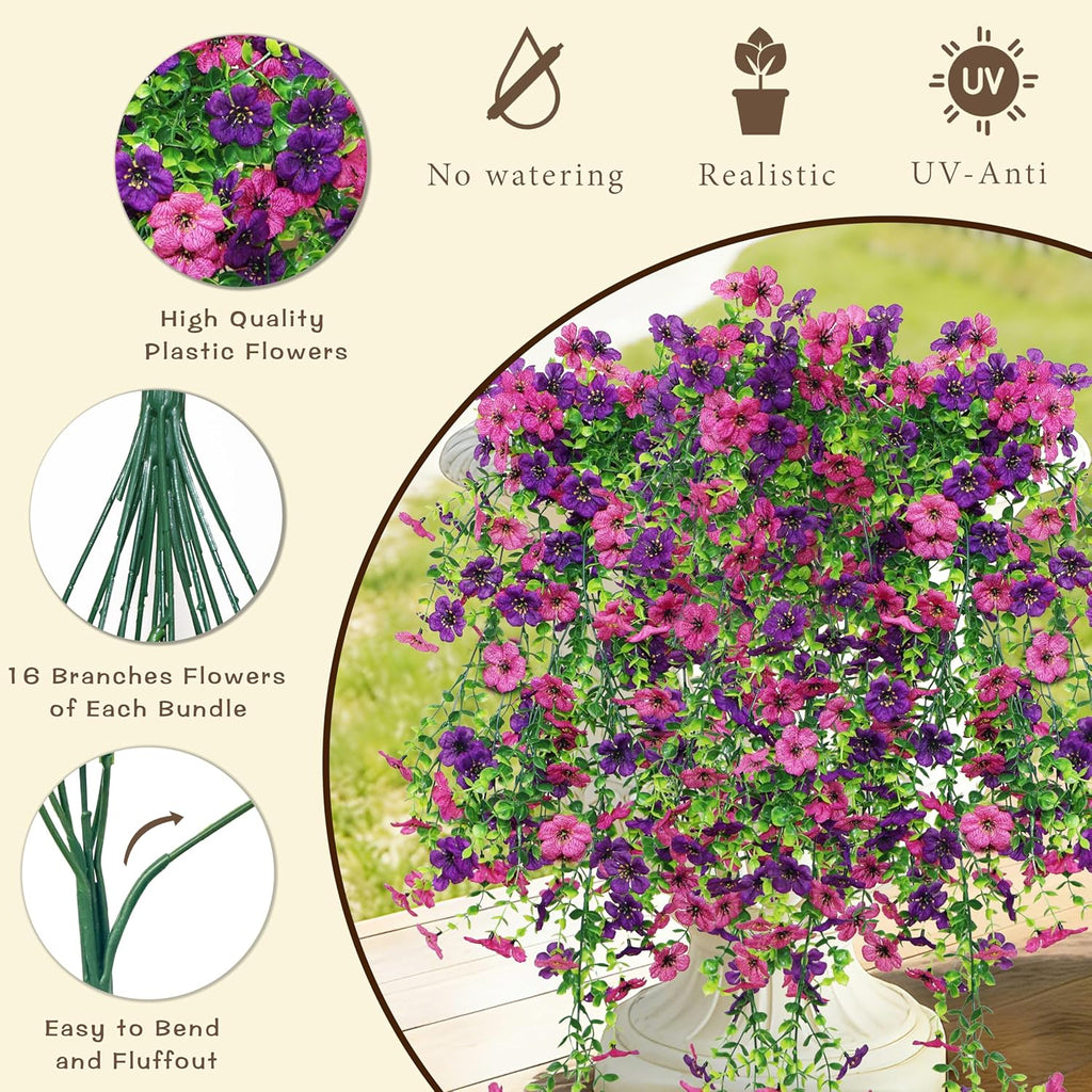 Purple Artificial Plant - View 3