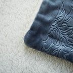Luxe Blue Throw Pillow — 60" - View 6