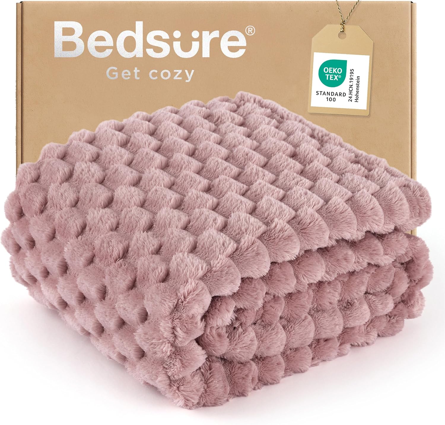 Beige Throw Pillow — 50" — 08 - Dusty Rose