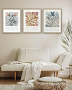 Framed Boho Blue Canvas Wall Art — 16" - View 7