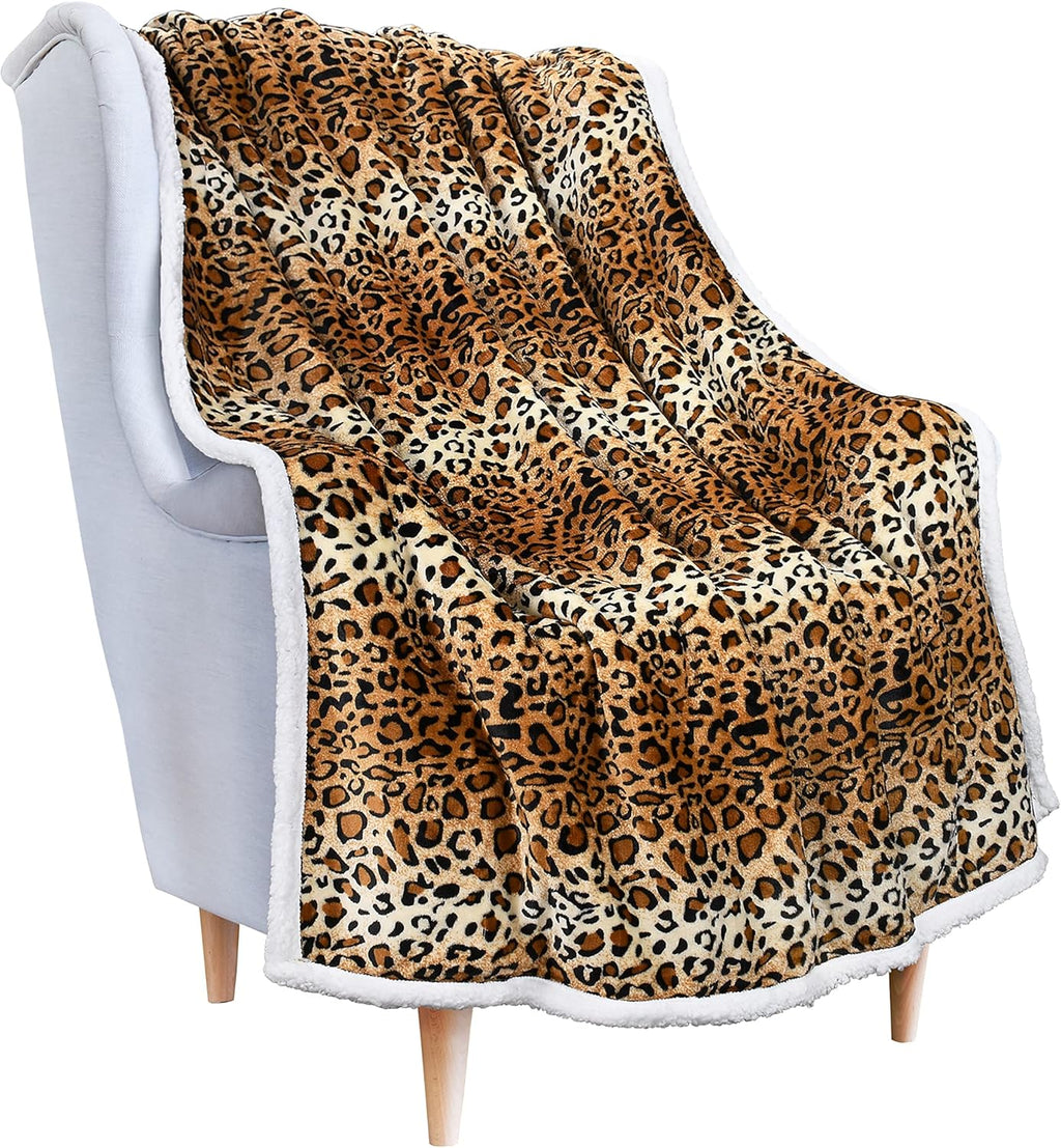 Beige Throw Pillow — 50" — Cheetah