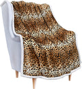 Beige Throw Pillow — 50" — Cheetah