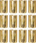 Luxe Gold Pillar Candle — Set of 12 — Gold