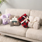 Beige Throw Pillow — 50x60 - View 8