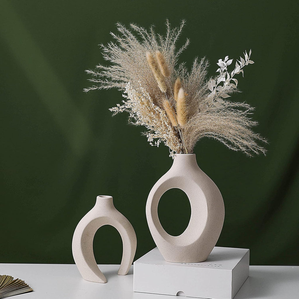 Modern Black Vase Set - View 9