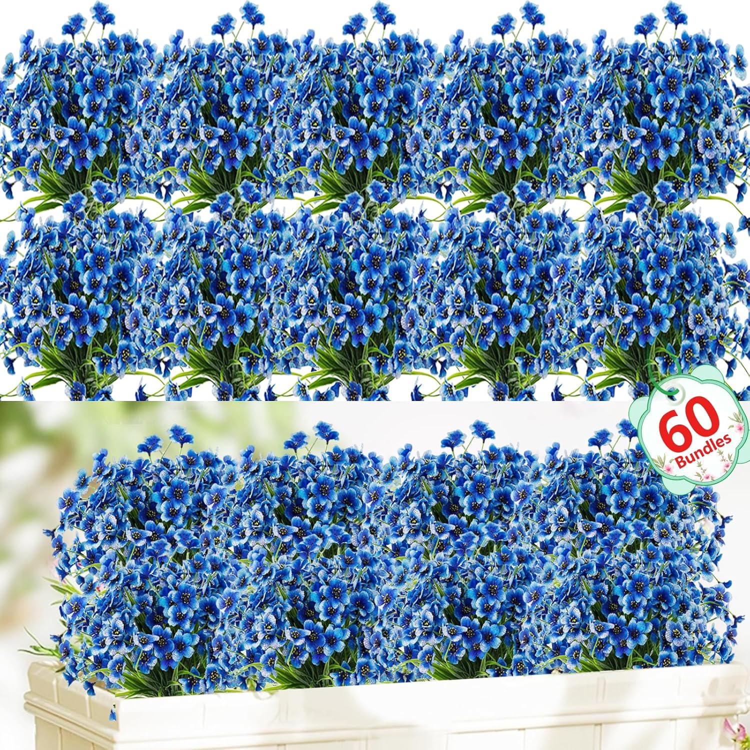 Blue Artificial Flowers — Blue