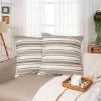 Boho Fabric Throw Pillow Cover — 18"