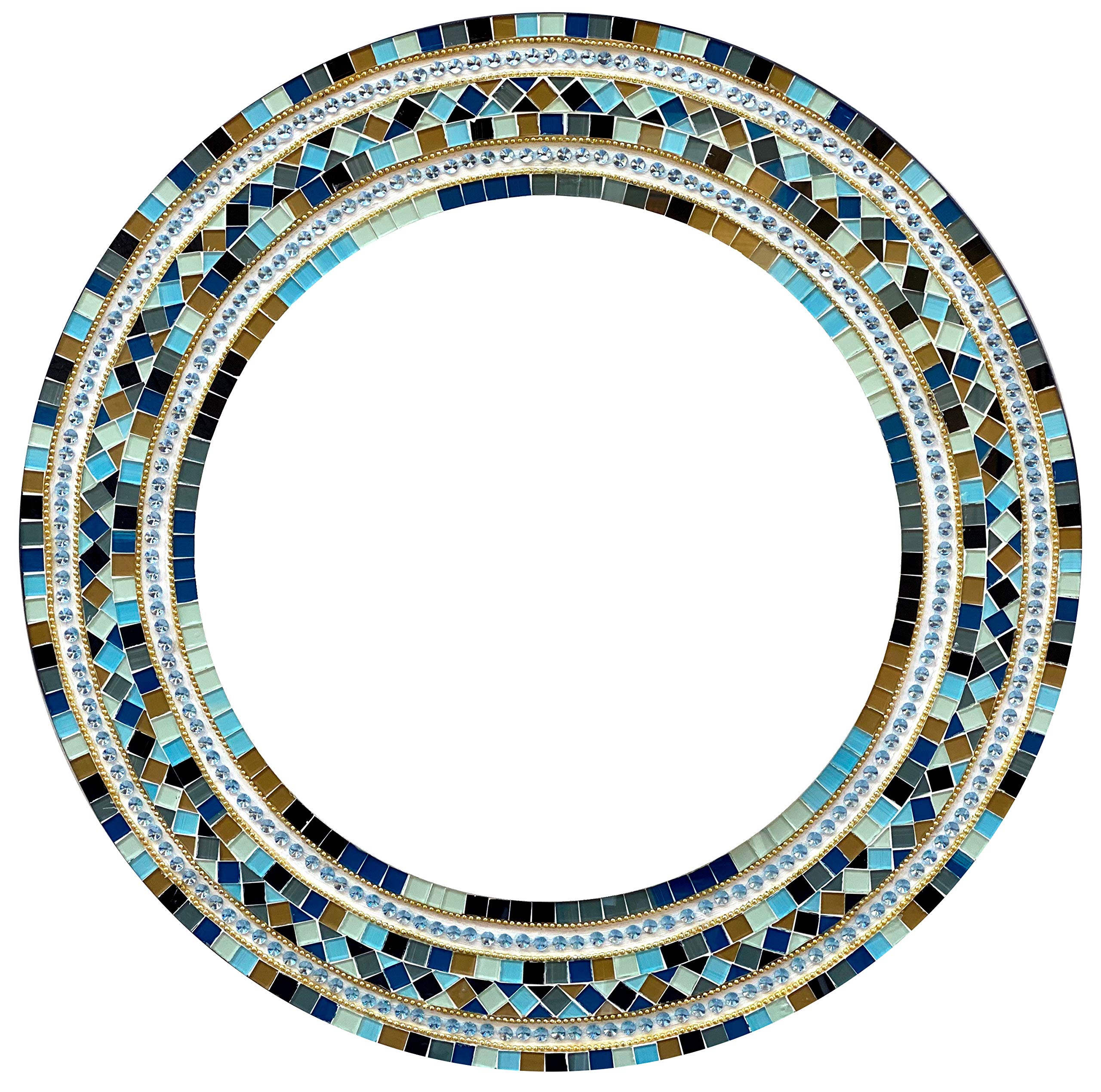 Round Glass Wall Mirror