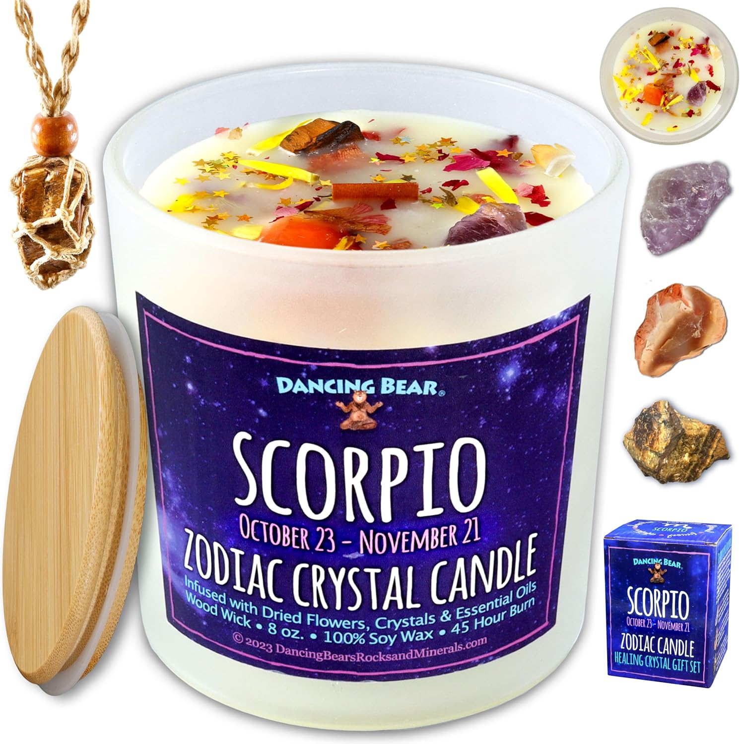 Scented Luxe Wood Candle — Scorpio Zodiac Candle