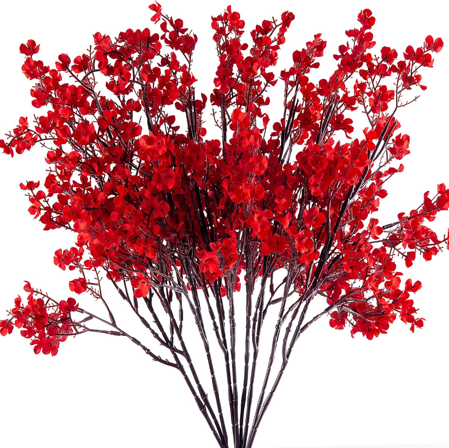 Beige Artificial Flowers — Red