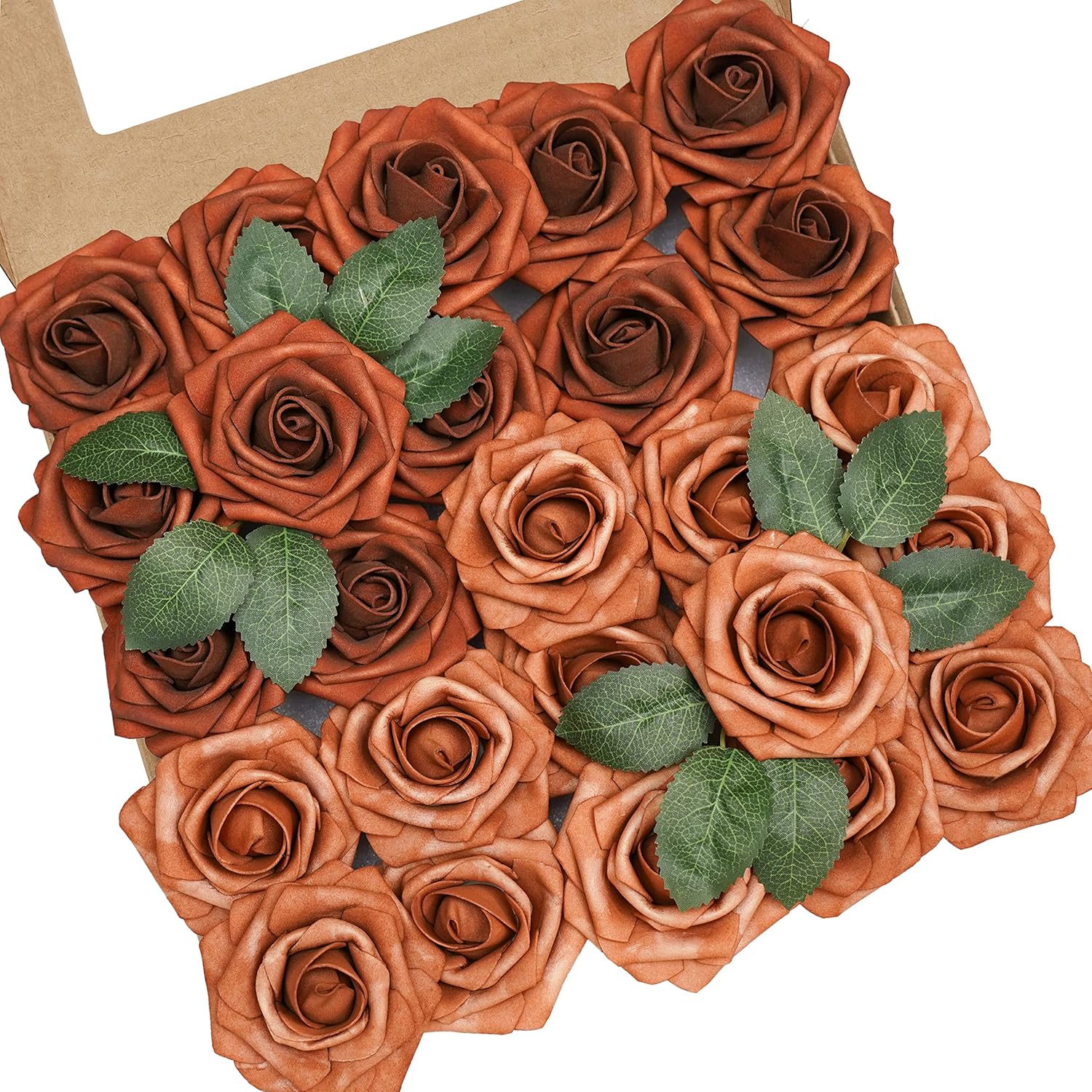 Beige Artificial Flowers — Shades of Terracotta