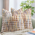 Tufted Boho Black Pillow Cover — 18" — 18" x 18" (Pack of 2)