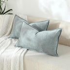 Chenille Beige Throw Pillow Cover — 20" - View 7