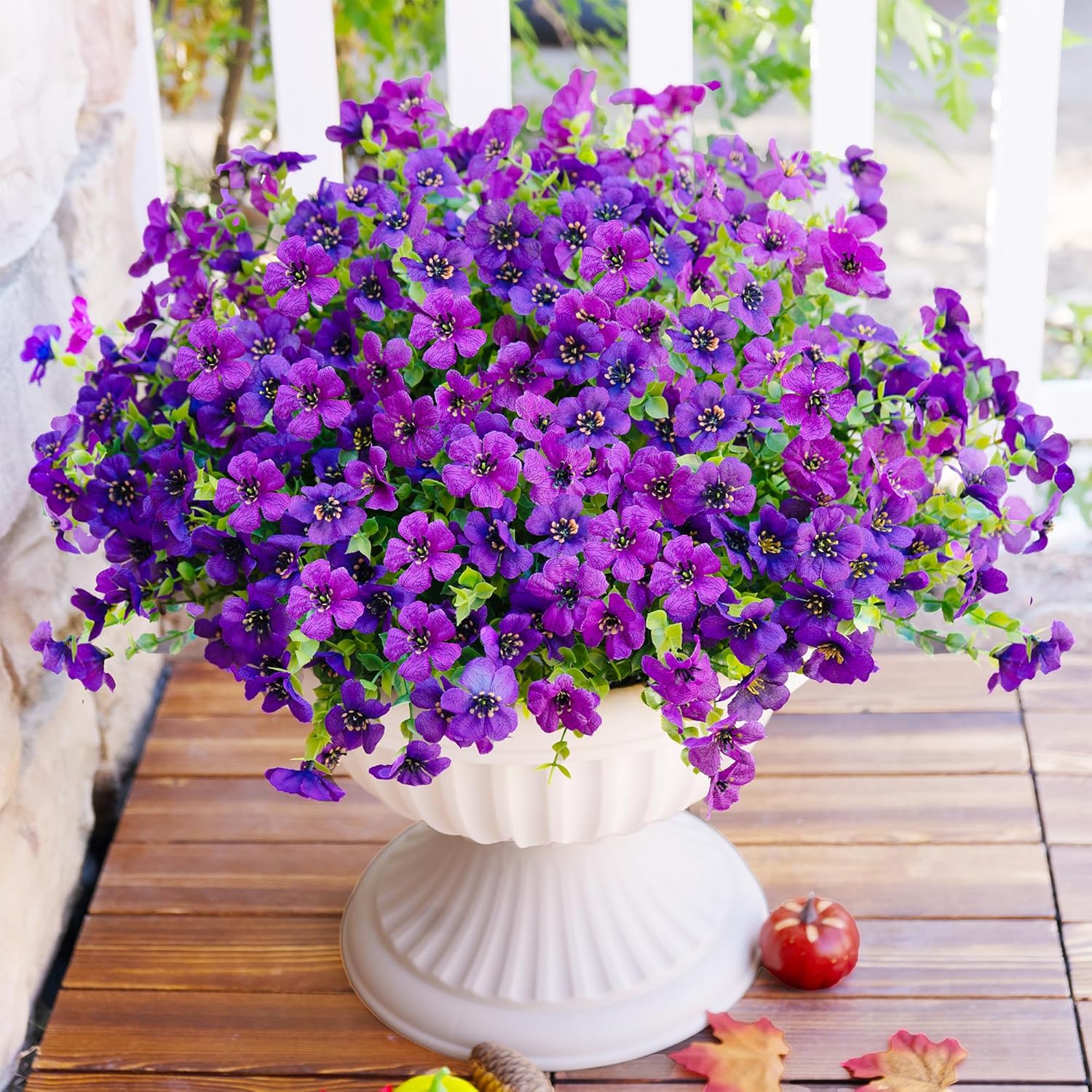 Orange Artificial Plant — Double Purple