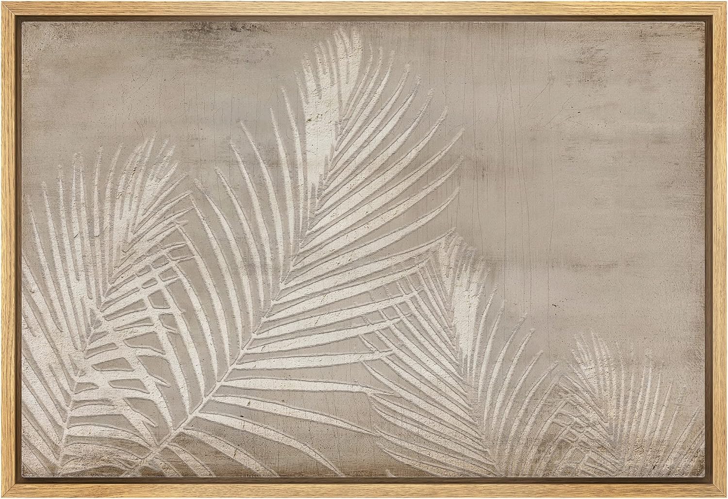 Framed Luxe Grey Wall Art — 16" — 36"L x 24"W