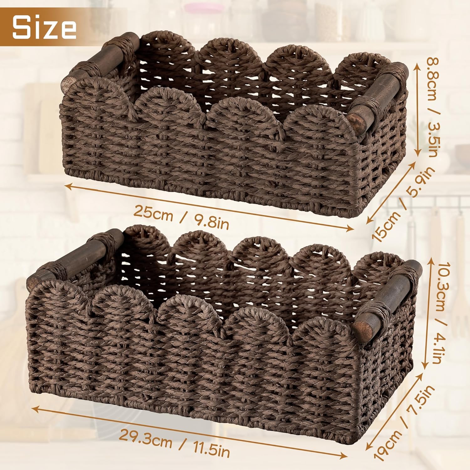 Beige Storage Basket - View 7