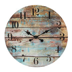 Battery Operated Farmhouse Wood Wall Clock — 18"