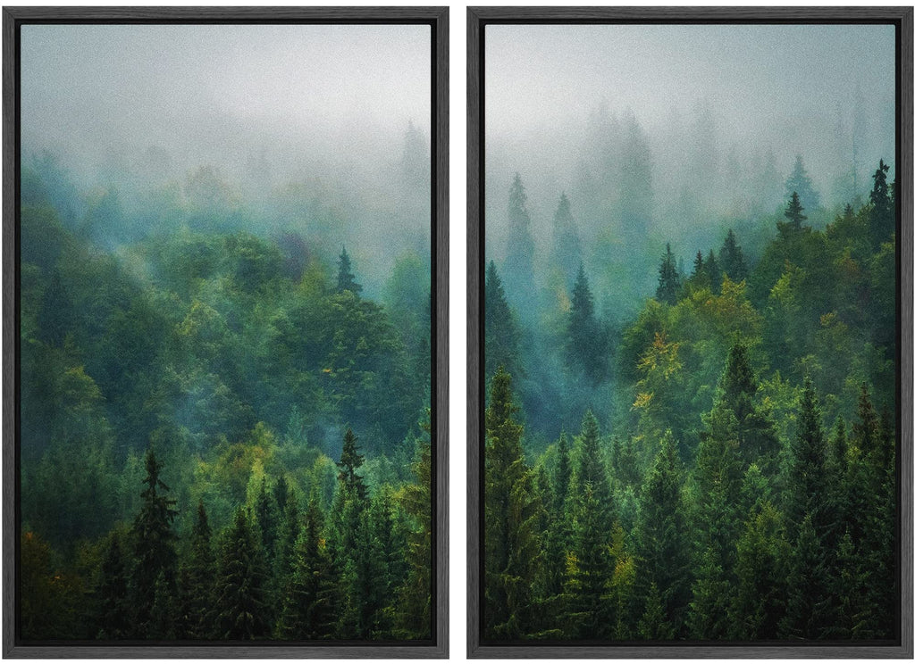 Framed Farmhouse Fabric Canvas Wall Art — 24"