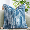 Tufted Boho Black Throw Pillow Cover — 18" — 18" x 18" (Pack of 1)