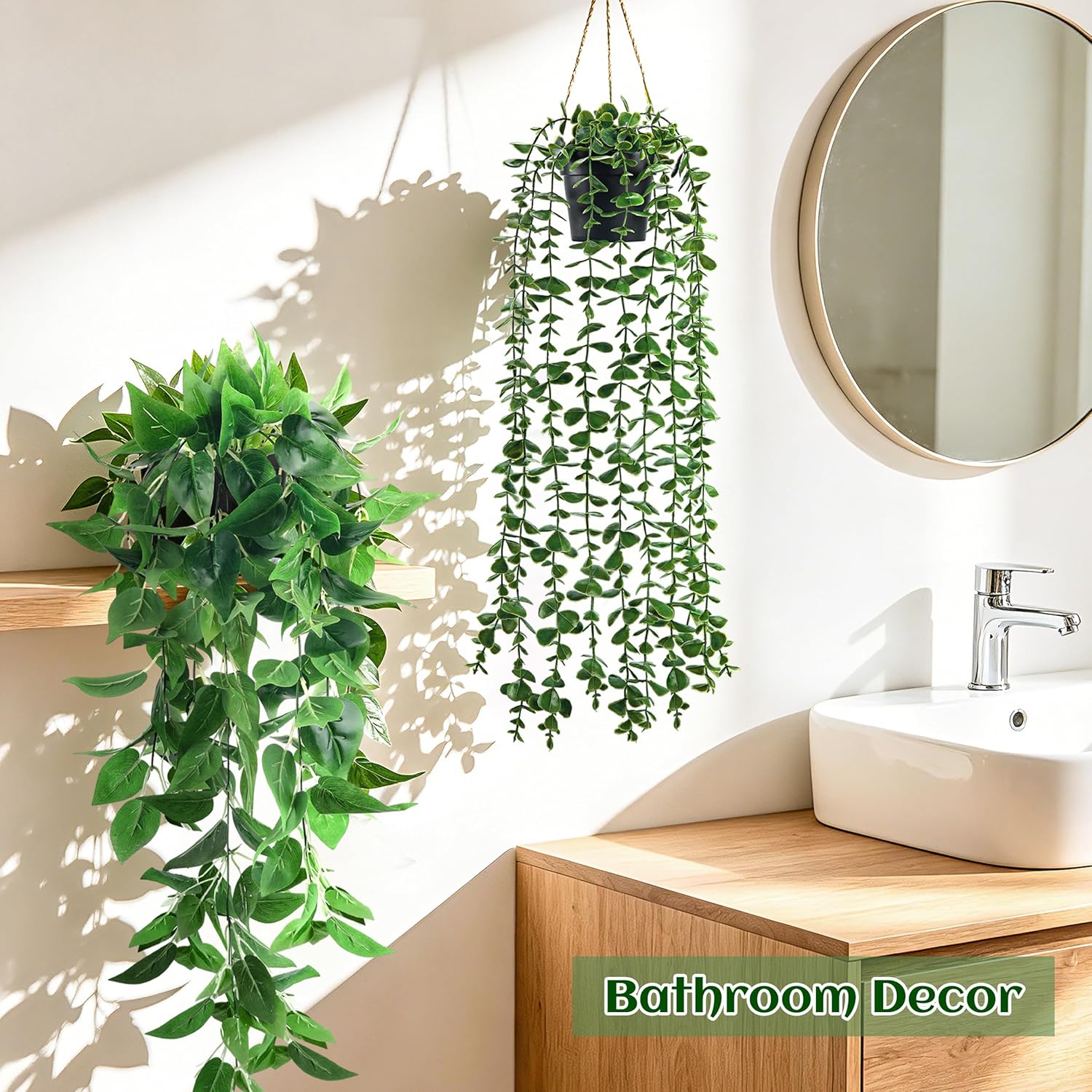 Boho Black Artificial Plant - View 7