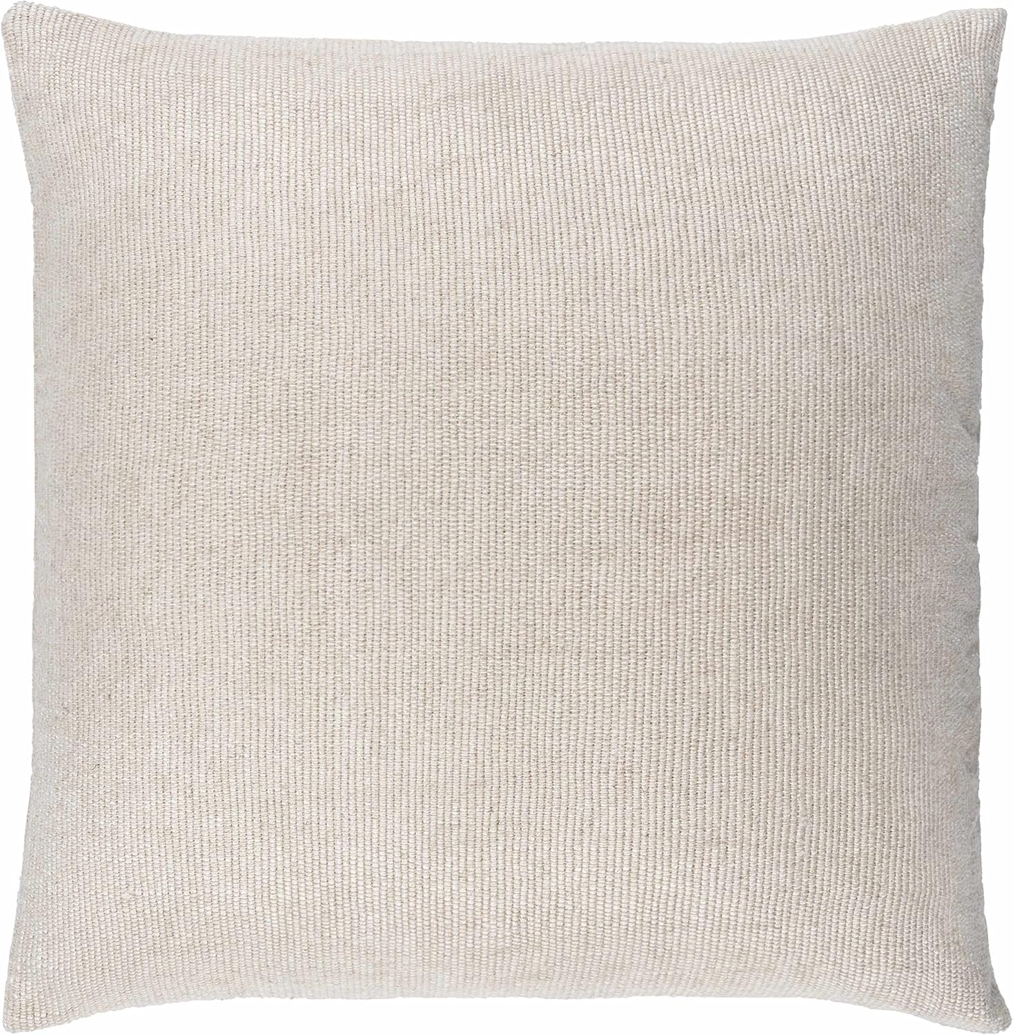 Lumbar Boho Beige Cushion Cover — 20" — 20" Square (With Down Insert)