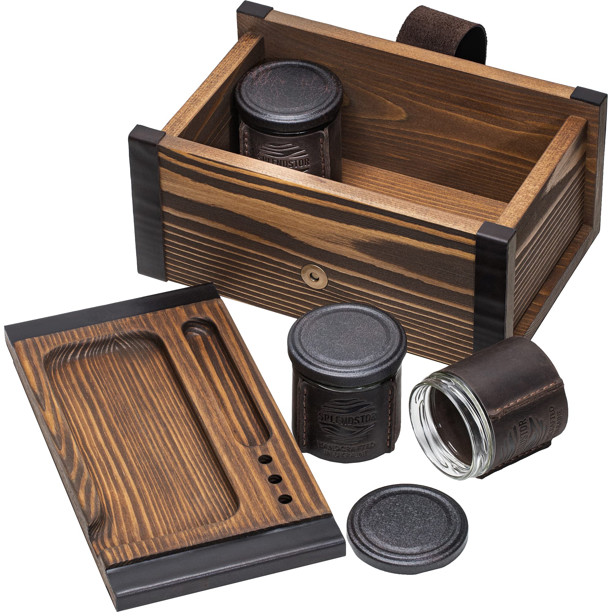 Wood Vase — Set of 3