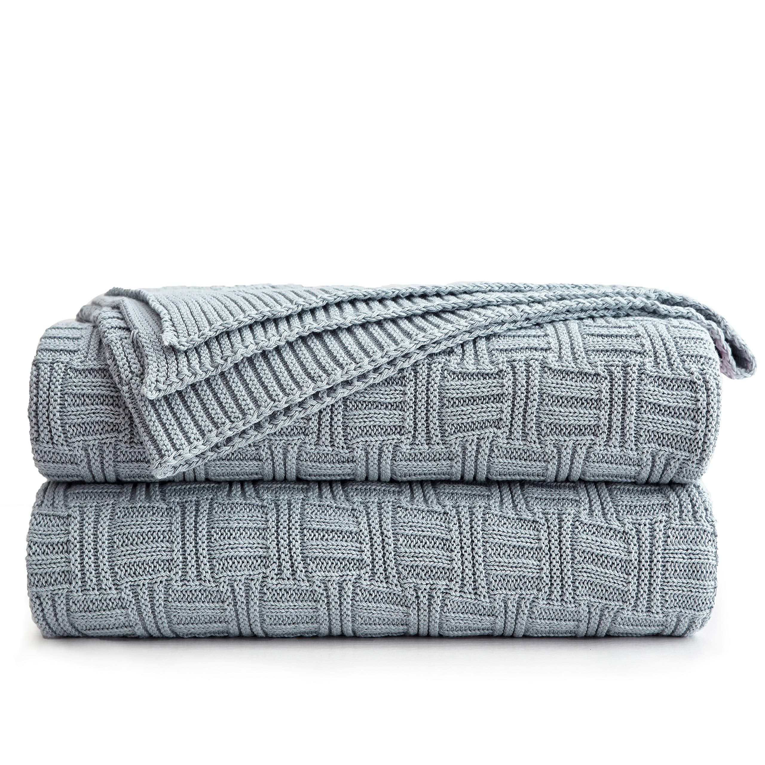 Knit Boho Beige Throw Pillow — 50"