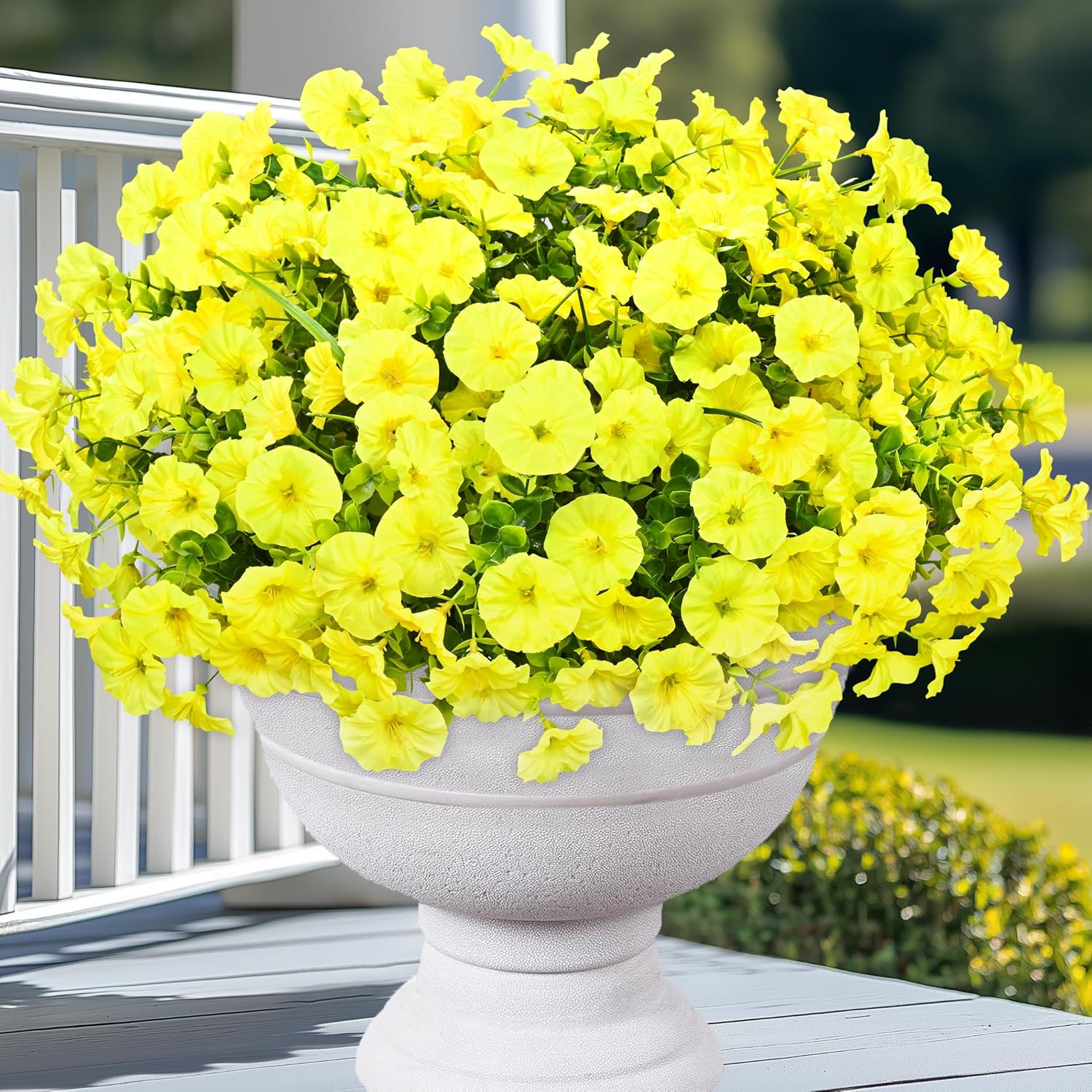 Pink Artificial Flowers — Yellow